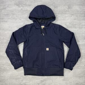 Carhartt Women’s NAVY Washed Duck Insulated Active Jac Jacket Sz XS(0/2) Warmth